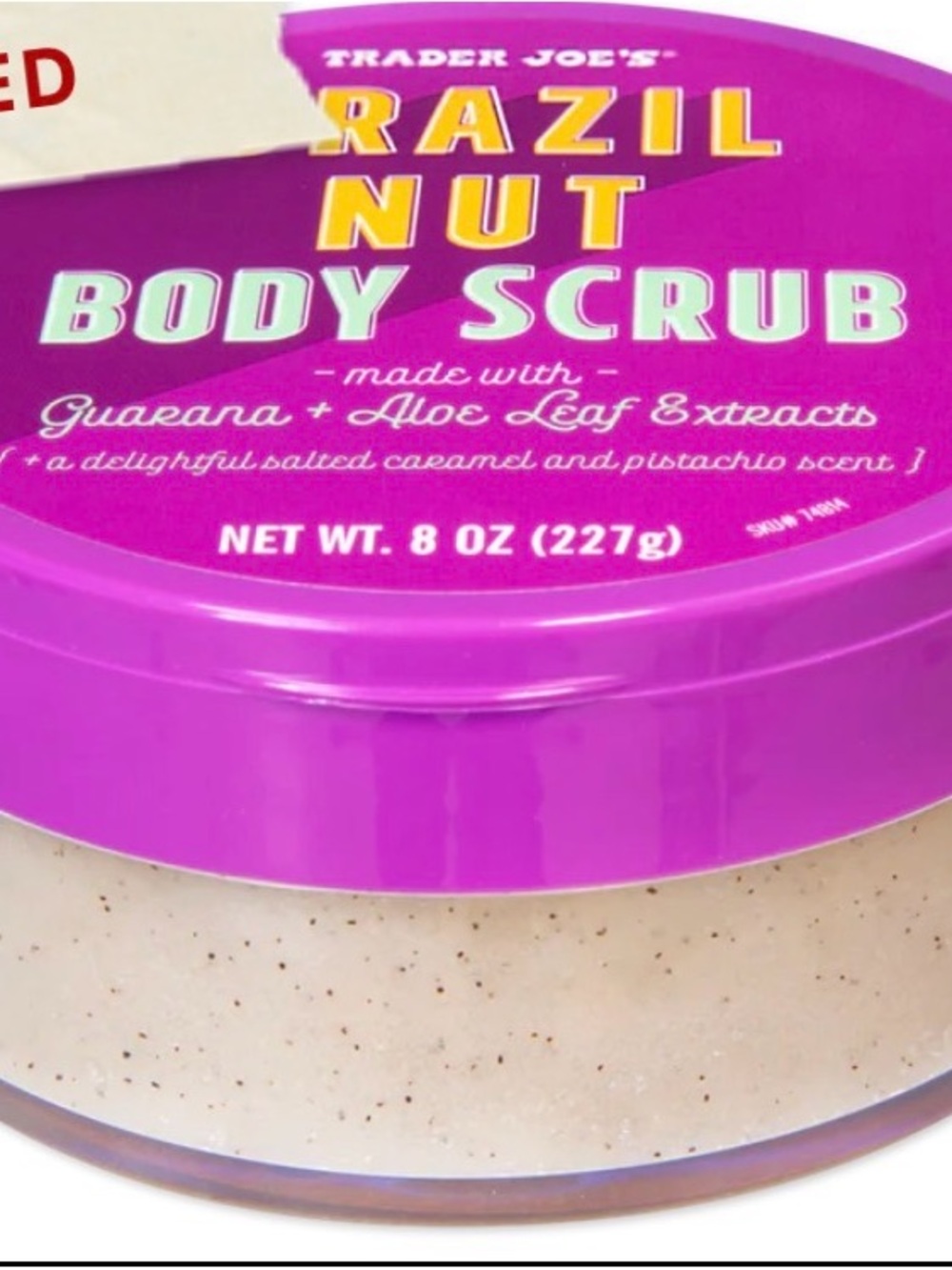 Trader Joe's Brazil Nut Body Scrub — Pink